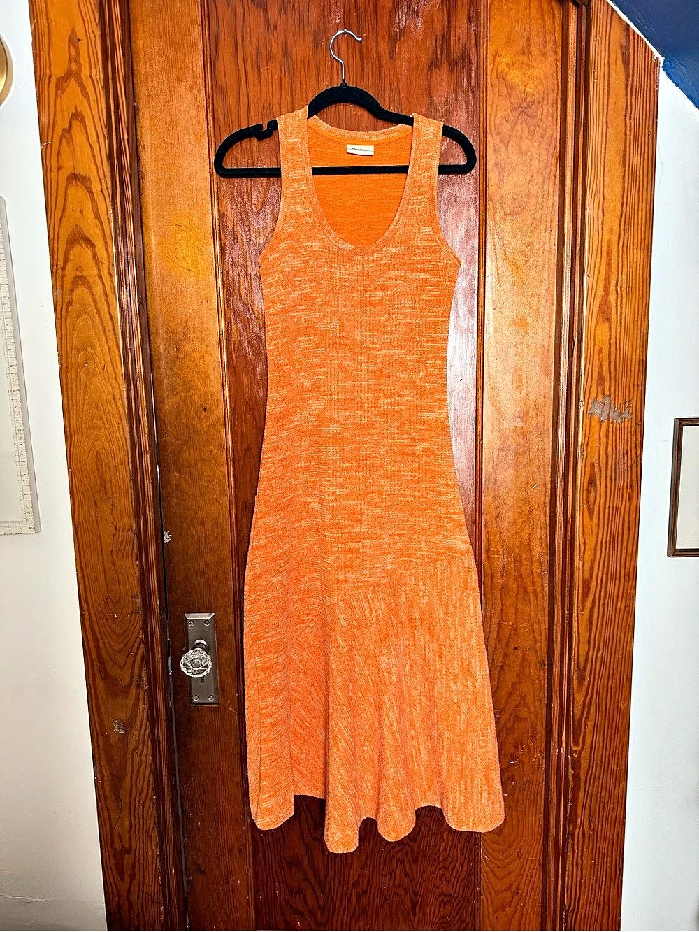 Malene Birger Knit Midi Dress in Heathered Orange Like New